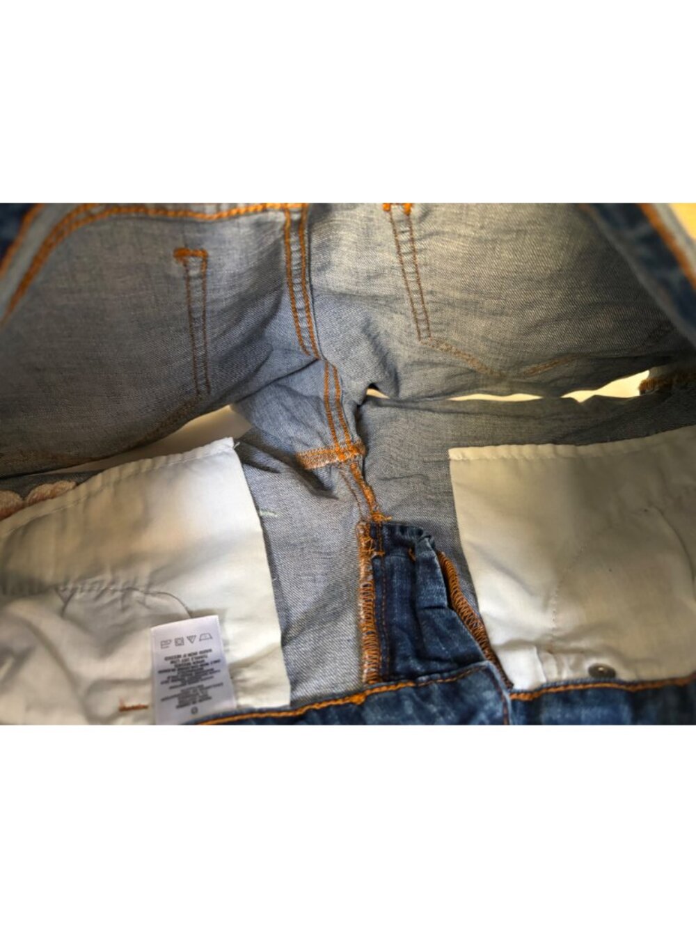 Aeropostale Shorty Ladies Floral Embroidered Distressed Denim Shorts Size 0 Blue - Picture 9 of 11